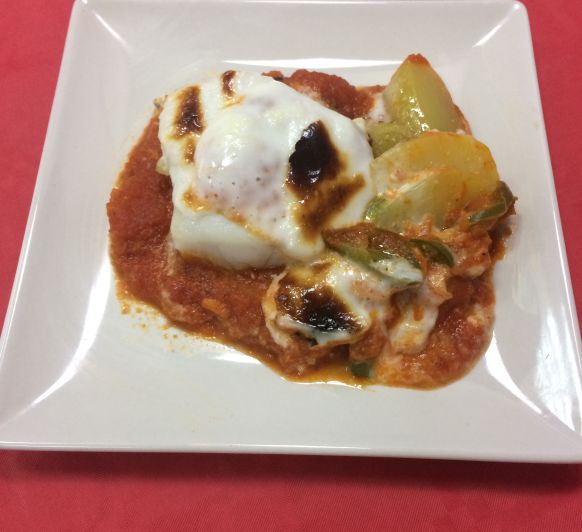 BACALAO CON TOMATE Y PATATAS PANADERAS